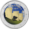 2 Euro Spanien 2019 - UNESCO Altstadt von Avila - coloriert / mit Farbe