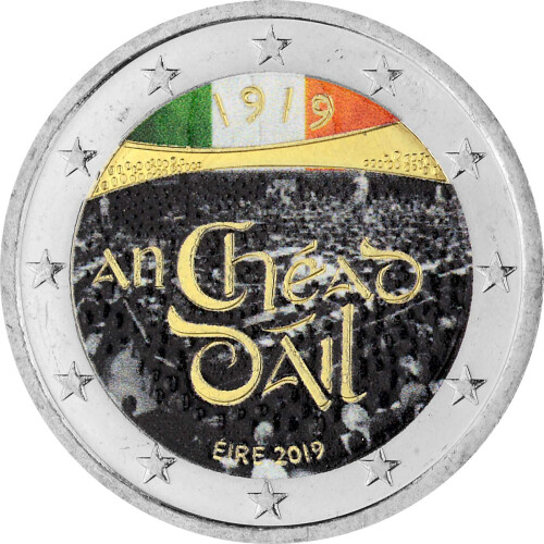 2 Euro Gedenkmünze Irland 2019 bfr. - Dail Eireann - coloriert