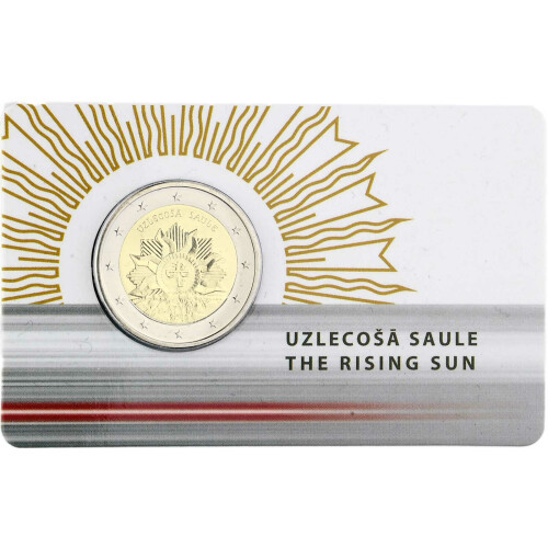 2 Euro Gedenkmünze Lettland 2019 st - Aufgehende Sonne - im Blister
