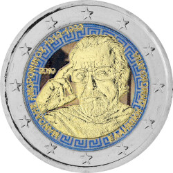 2 Euro Griechenland 2019 - Manolis Andronicos - coloriert...