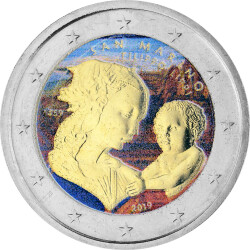 2 Euro San Marino 2019 - Filippo Lippi - coloriert / mit...