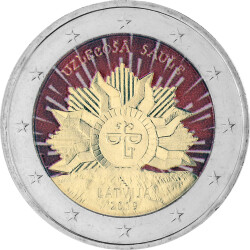 2 Euro Gedenkm&uuml;nze Lettland 2019 bfr. -...