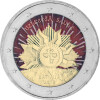 2 Euro Gedenkmünze Lettland 2019 bfr. - Aufgehende Sonne - coloriert