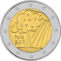 2 Euro Gedenkm&uuml;nze Malta 2019 bfr. - Natur und...