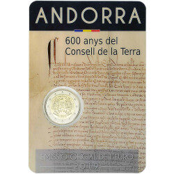 2 Euro Gedenkmünze Andorra 2019 st - Consell de la...