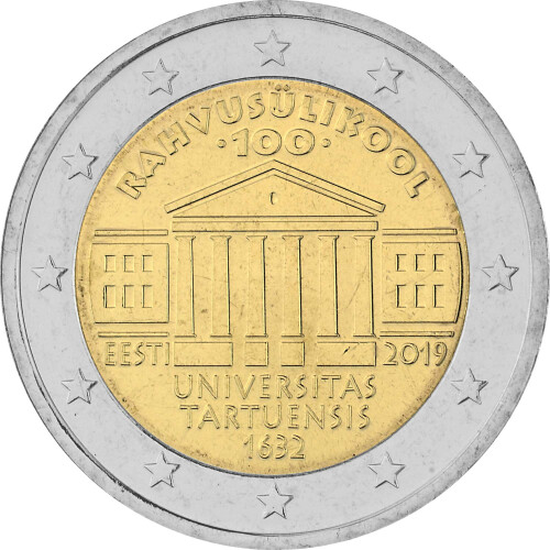 2 Euro Gedenkmünze Estland 2019 bfr. - Universität Tartu