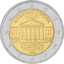 2 Euro Gedenkm&uuml;nze Estland 2019 bfr. -...