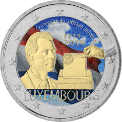 2 Euro Gedenkmünze Luxemburg 2019 bfr. - 100 Jahre...