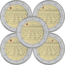 5 x 2 Euro Gedenkm&uuml;nze Deutschland 2020 bfr. -...