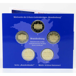 2 Euro Gedenkmünze Deutschland 2020 PP - Schloss Sanssouci - im Blister
