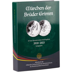 Münzsammelbuch 2 (2018-2023) Märchen der Brüder Grimm mit 2 Münzen (2018 & 2019) in PP