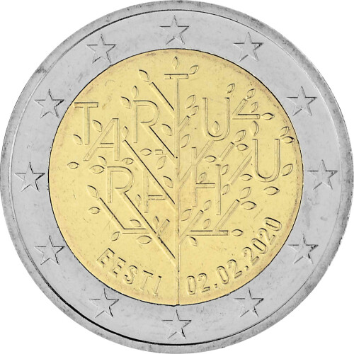 2 Euro Gedenkmünze Estland 2020 bfr. - Friedensvertrag von Tartu