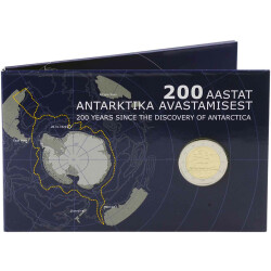 2 Euro Gedenkmünze Estland 2020 st - Entdeckung der Antarktis - in CoinCard