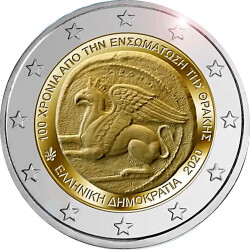 2 Euro Gedenkm&uuml;nze Griechenland 2020 bfr. -...