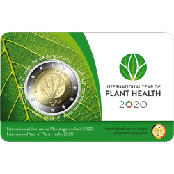2 Euro Gedenkmünze Belgien 2020 st - Pflanzengesundheit - im Blister (flämische Variante)