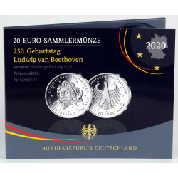 20 Euro Deutschland 2020 Silber PP - Ludwig van Beethoven