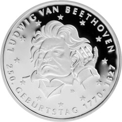 20 Euro Deutschland 2020 Silber PP - Ludwig van Beethoven