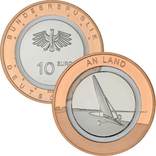 10 Euro Gedenkmünze Deutschland 2020 bfr. - An Land