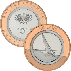 10 Euro Gedenkmünze Deutschland 2020 bfr. - An Land - F Stuttgart