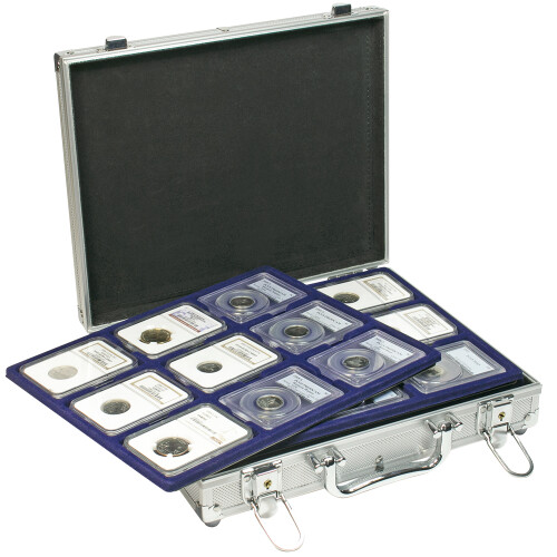 Münzkoffer ALU für 36 Slabs