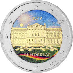2 Euro Deutschland 2019 - Bundesrat (G) - coloriert / mit...