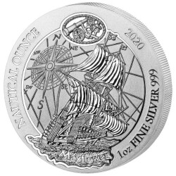 50 Francs Ruanda 2020 - 1 Unze Silber BU - Nautical...