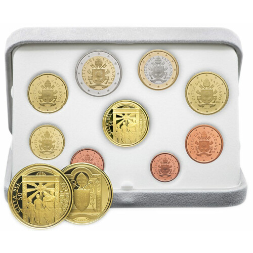 KMS Vatikan 2020 Polierte Platte (PP) inkl. 50 Euro Goldmünze