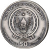 50 Francs Ruanda 2020 - 1 Unze High Relief Silber BU - Nautical Ounce: Mayflower