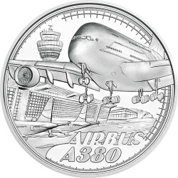 20 Euro Gedenkmünze Österreich 2020 Silber PP - Reisen über den Wolken A380