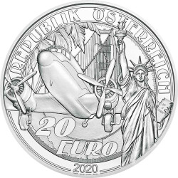20 Euro Gedenkmünze Österreich 2020 Silber PP - Reisen über den Wolken A380