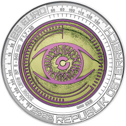 25 Euro Gedenkmünze Österreich 2020 Silber/Niob hgh - Der gläserne Mensch