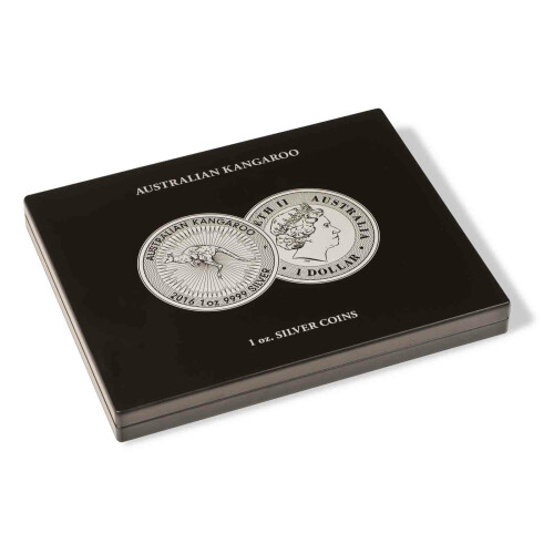 LEUCHTTURM Münzkassette für 20 Australian Kangaroo Silbermünzen (1 Oz.) in Kapseln