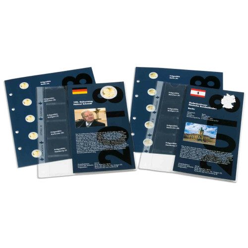 Nachtrag 2018 für Classic-Album für dt. 2-Euro-Gedenkmünzen „Berlin“ & „Helmut Schmidt“