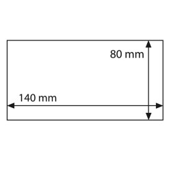 Schutzhüllen BASIC für Banknoten und „Euro Souvenir“-Scheine, 140 x 80 mm, 50er Pack