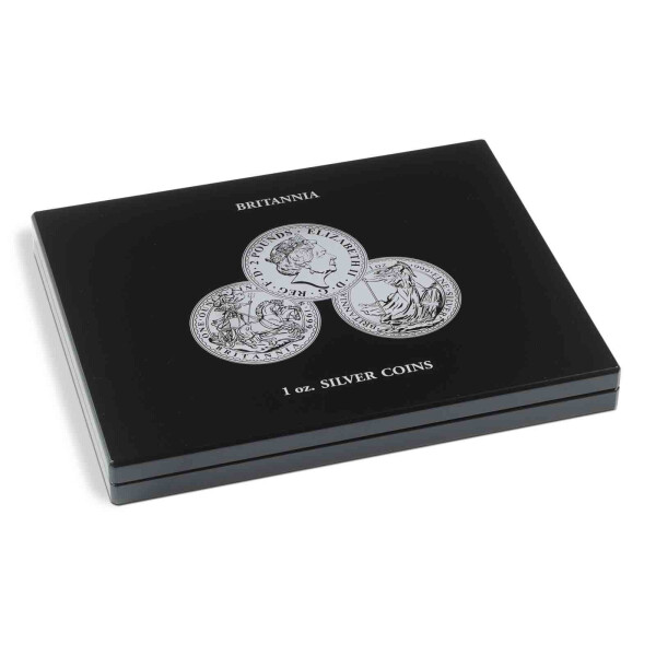 LEUCHTTURM Münzkassette für 20 Britannia Silbermünzen (1 Oz.) in Kaps