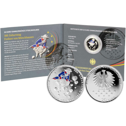20 Euro Deutschland 2020 Silber PP - Freiherr von Münchhausen