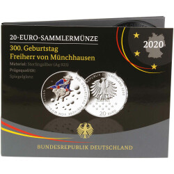 20 Euro Deutschland 2020 Silber PP - Freiherr von...