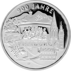 20 Euro Deutschland 2020 Silber PP - 900 Jahre Freiburg