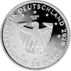 20 Euro Deutschland 2020 Silber PP - 900 Jahre Freiburg