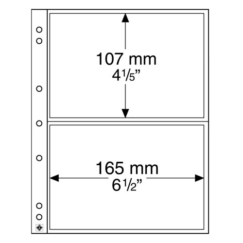 Leuchtturm Münzhüllen NUMIS 2C - 165x107mm (10er-Pack)