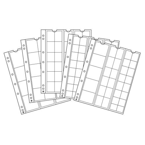 Leuchtturm Münzhüllen NUMIS Sortiment 1 x 17,25,34,44,MIX