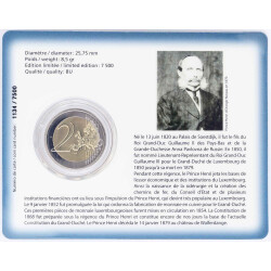 2 Euro Gedenkmünze Luxemburg 2020 st - Henri - in...