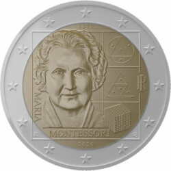 2 Euro Gedenkm&uuml;nze Italien 2020 bfr. - Maria...