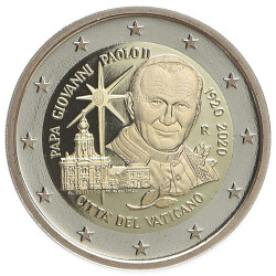 2 Euro Gedenkmünze Vatikan 2020 PP - Papst Johannes...