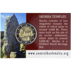 2 Euro Gedenkmünze Malta 2020 st - Tempel von Skorba...