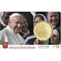 50 cent Coincard Vatikan 2020 - Franziskus - Nr. 11