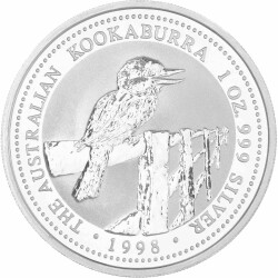 1 Unze Silber Kookaburra 1998