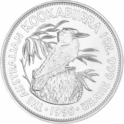 1 Unze Silber Kookaburra 1990