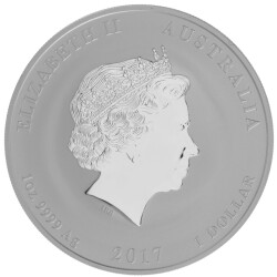 1 Unze Silber Jahr des Hahns 2017 - Lunar II.-Serie