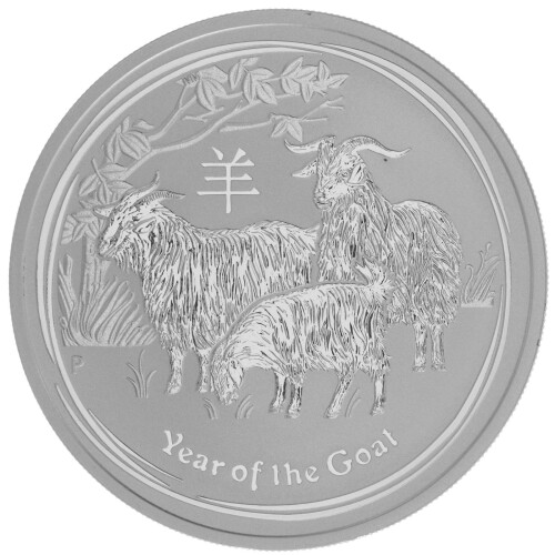 1 Unze Silber Jahr der Ziege 2015 - Lunar II.-Serie